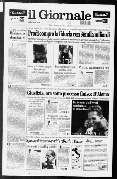 Il giornale : quotidiano del mattino